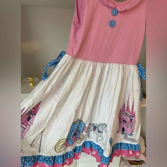 Eleanor Rose Girl’s Fairytale sleeveless bow dress size 6-7 EUC - Picture 4 of 6